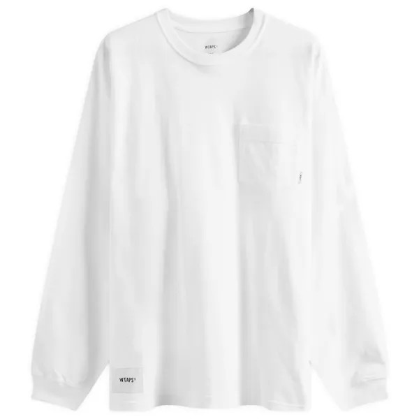 Лонгслив Wtaps 12 Long Sleeve Printed, белый