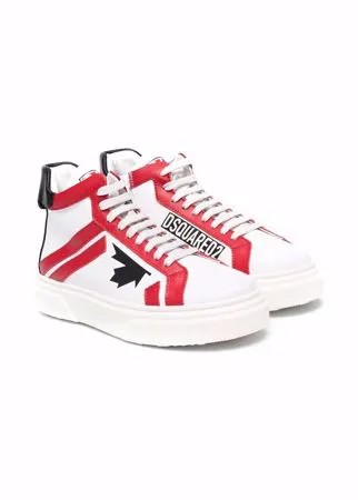 Dsquared2 Kids высокие кеды со вставками