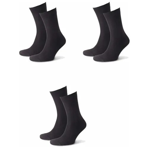 Носки AVANI, 3 пары, размер 29 (43-44), черный
