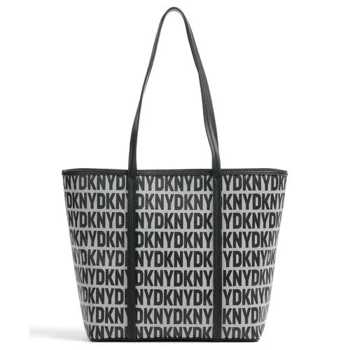 Сумка тоут DKNY, черный/серый