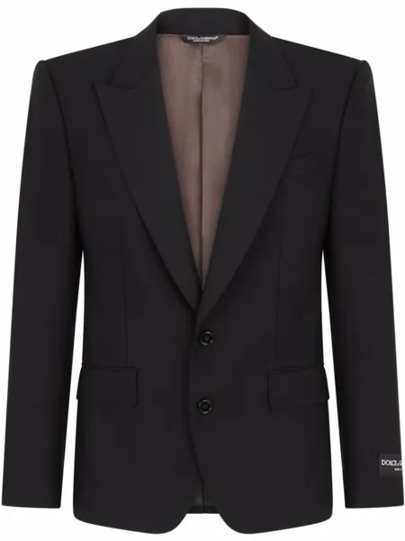 Dolce & Gabbana костюм Sicilia с однобортным пиджаком, черный