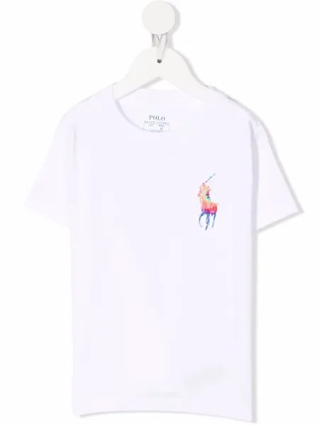 Ralph Lauren Kids футболка с вышивкой Polo Pony