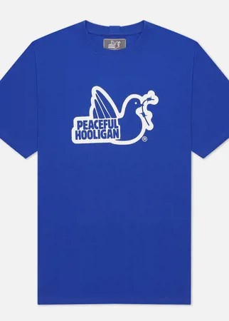 Мужская футболка Peaceful Hooligan Outline Dove, цвет синий, размер L