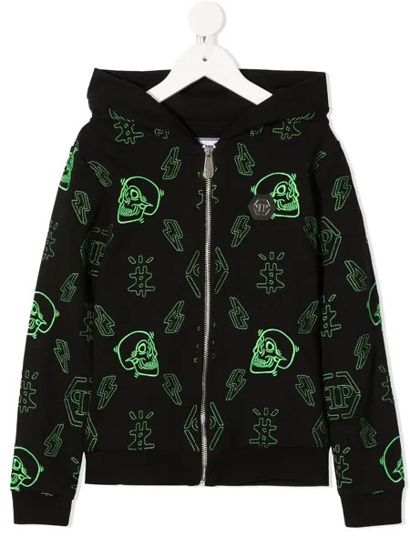 Philipp Plein Junior худи с принтом Skull