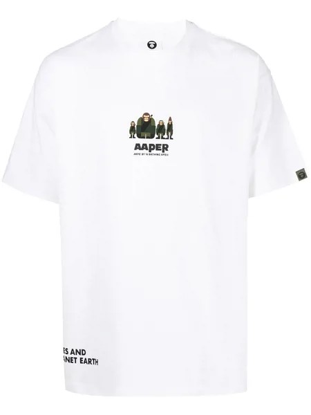 AAPE BY *A BATHING APE® футболка с логотипом