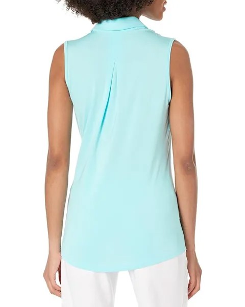 Поло Adidas Ultimate365 Solid Sleeveless Polo Shirt, цвет Bliss Blue