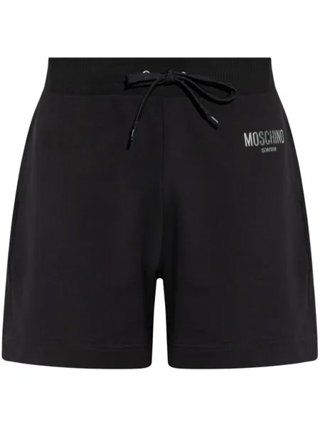 Moschino спортивные шорты с логотипом, черный
