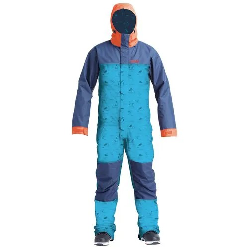 Комбинезон мужской, сноубордический, горнолыжный AIRBLASTER STRETCH FREEDOM SUIT HE TEAL, размер XL