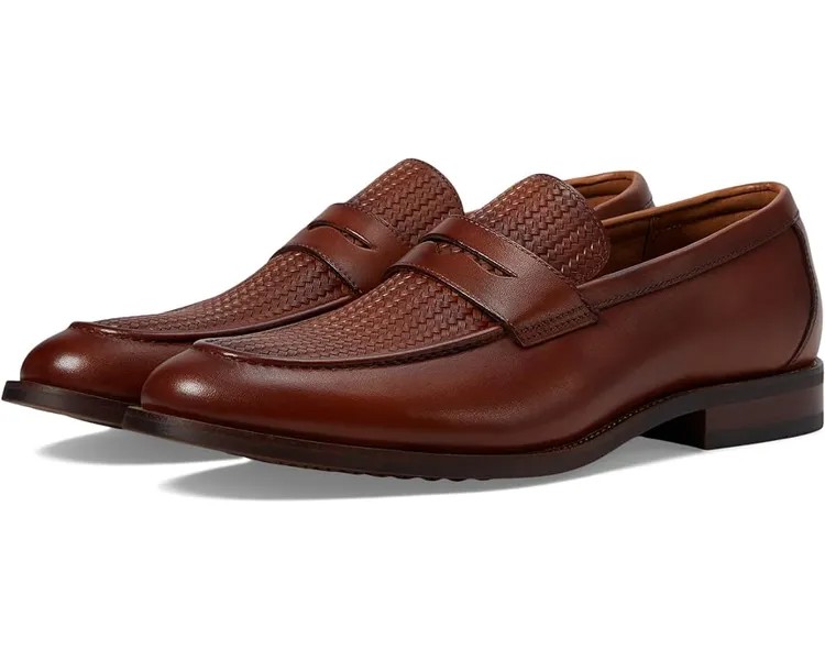 Оксфорды Florsheim Rucci Weave Penny Loafer, цвет Cognac