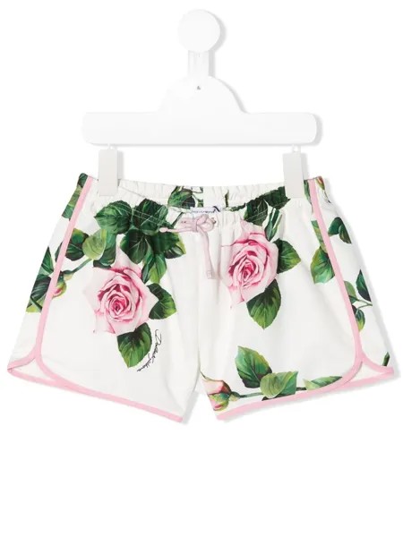 Dolce & Gabbana Kids шорты с цветочным принтом