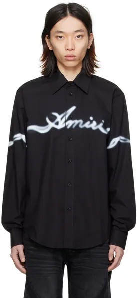 Черная Дымчатая Рубашка Amiri