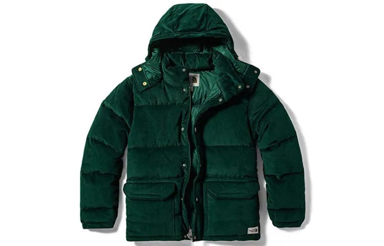 Пуховик мужской зеленый The North Face, зеленый