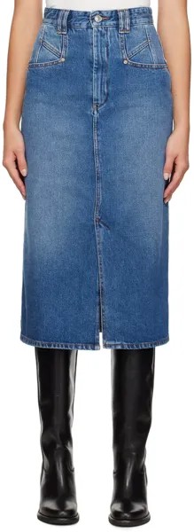 Синяя джинсовая юбка-миди Dipoma Isabel Marant