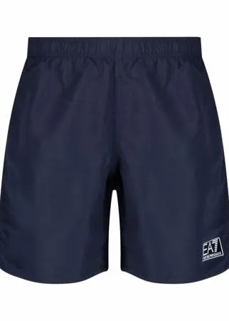 Ea7 Emporio Armani плавки-шорты с нашивкой-логотипом