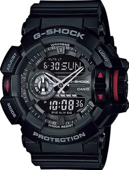 Японские наручные  мужские часы Casio GA-400-1B. Коллекция G-Shock