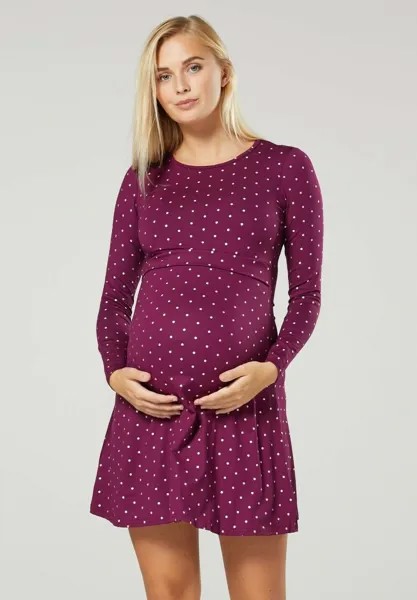 Платье из джерси Happy Mama, фиолетовый