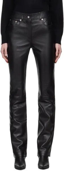 Черные кожаные брюки Rebecca Stand Studio