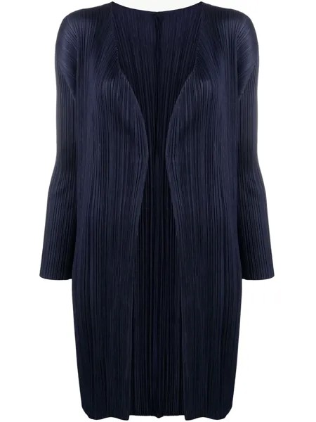 Pleats Please Issey Miyake плиссированная накидка с длинными рукавами