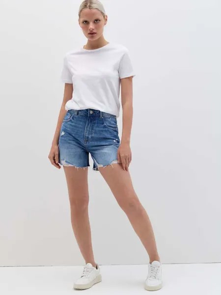 Джинсовые шорты для мамы с ремешками Ovs, цвет dark wash