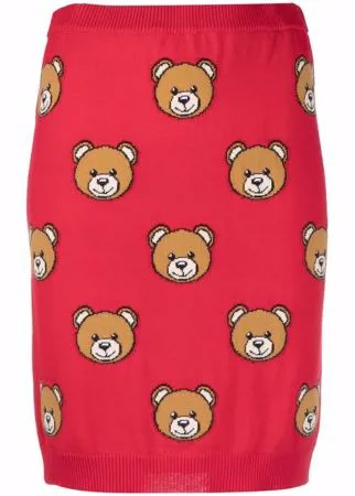 Moschino юбка с принтом Toy Bear