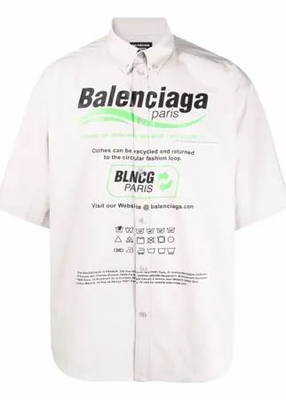 Balenciaga рубашка оверсайз Dry Cleaning