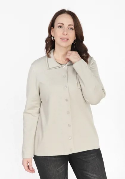 Блуза с контрастной декорированной отделкой