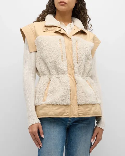 Жилет из искусственной овчины Shiloh Ulla Johnson, цвет Driftwood
