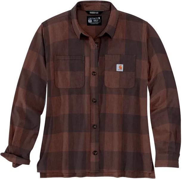 Рубашка женская Carhartt Midweight Flannel, коричневый