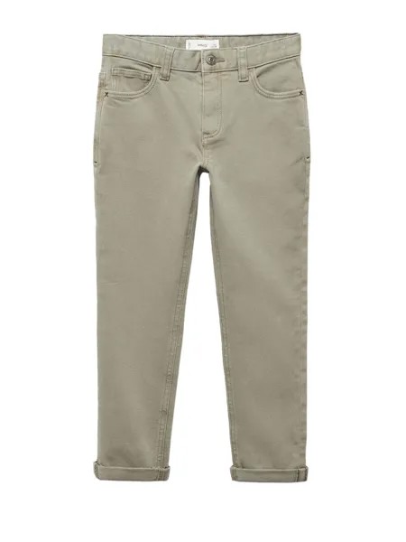 Узкие брюки MANGO KIDS PERU5, хаки