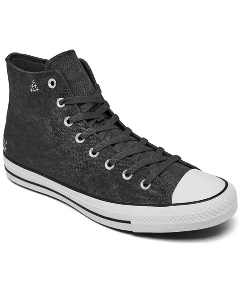 Мужские повседневные кроссовки Chuck Taylor All Star Hi Work N Loved от Finish Line Converse, черный