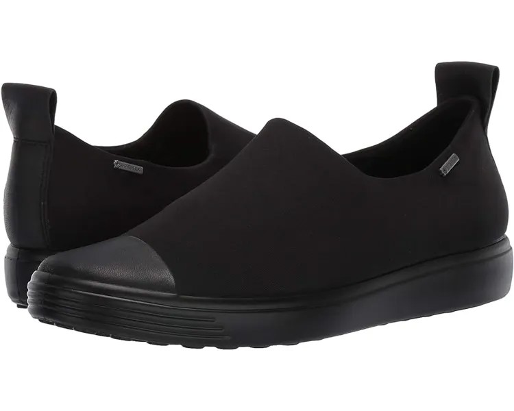 Кроссовки ECCO Soft 7 GTX Slip-On, цвет Black/Black/Black