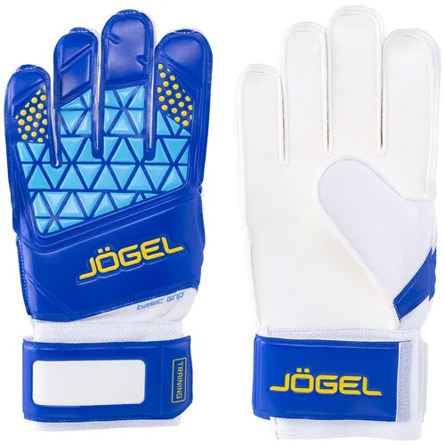 Вратарские перчатки Jogel Nigma Training Flat, размер 4, голубой, белый