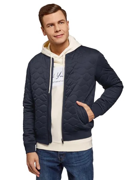 Бомбер мужской oodji 1L511079M синий 2XL