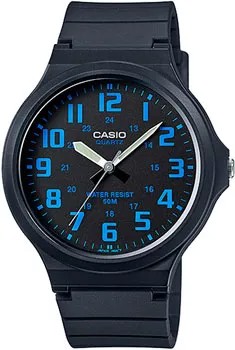 Японские наручные  мужские часы Casio MW-240-2B. Коллекция Analog