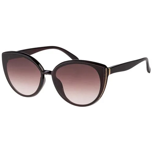 Солнцезащитные очки женские/Очки солнцезащитные женские/Солнечные очки женские/Очки солнечные женские/21kdgaer1202128c2vr коричневый/Vittorio Richi/Кошачий глаз/модные
