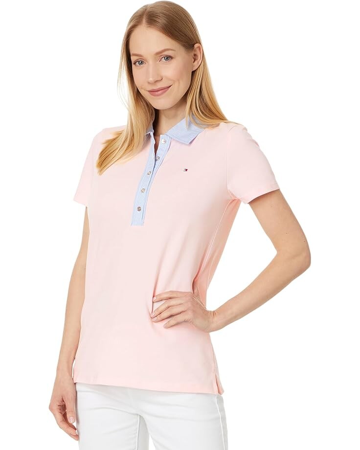 Поло Tommy Hilfiger Cornell Trim, цвет Ballerina Pink