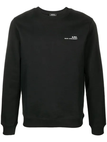 A.P.C. толстовка с логотипом, черный
