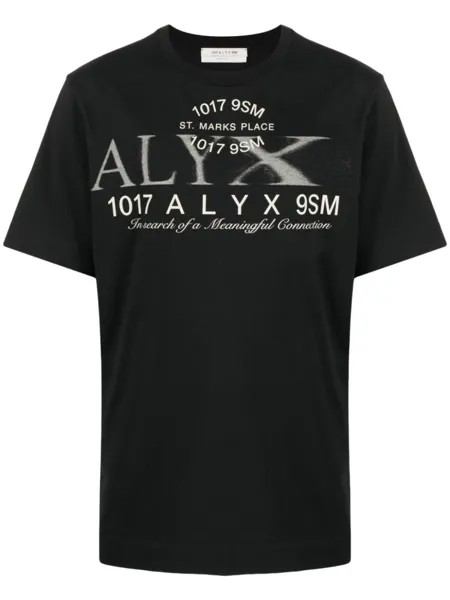 1017 ALYX 9SM футболка с логотипом, черный