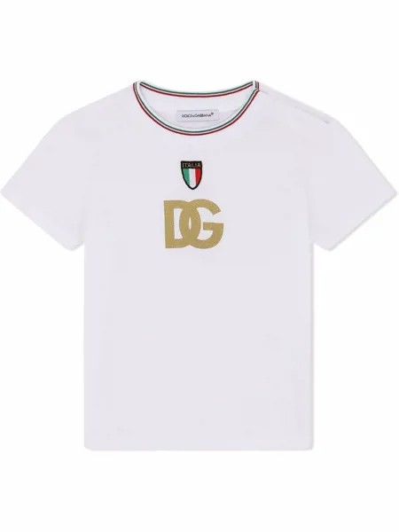 Dolce & Gabbana Kids футболка Italia с логотипом
