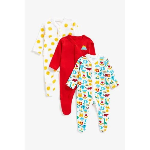 Комбинезон mothercare, комплект из 3 шт., размер 68, мультиколор