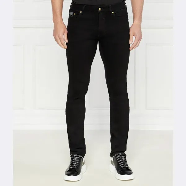Джинсы узкого кроя Versace, черный