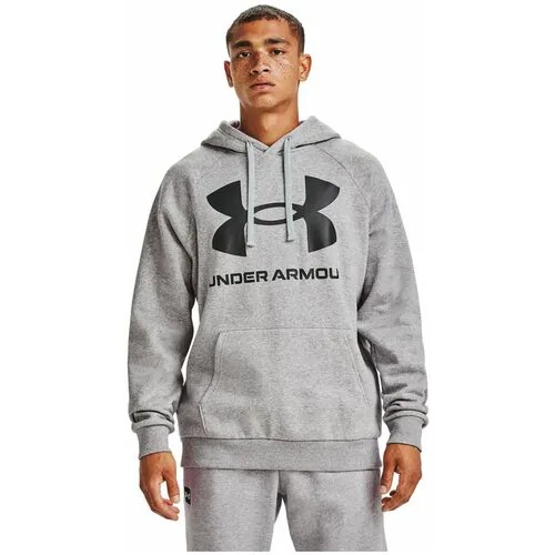 Худи Under Armour Rival Fleece Big Logo, размер 4XL, черный