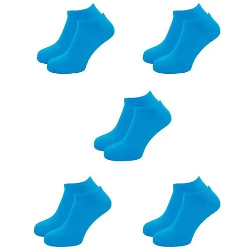 Носки LorenzLine, 5 пар, размер 39/40, голубой