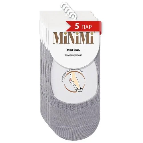 Подследники MiNiMi, 5 пар, размер 39-41, серый