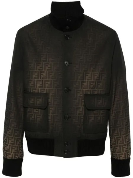 FENDI бомбер FF Eclissi, черный