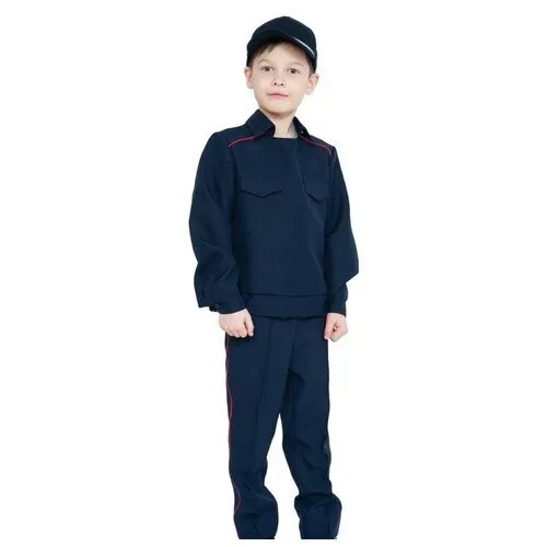 Карнавальный костюм «Полицейский ППС», рубашка, брюки, кепка, р. M, рост 128-134 см