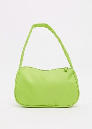 Лаймовая нейлоновая сумка на плечо Truffle Collection-Зеленый