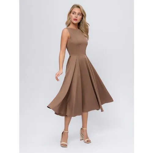 Платье 1001dress, размер M, коричневый