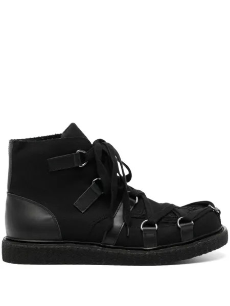 Yohji Yamamoto ботинки на шнуровке, черный