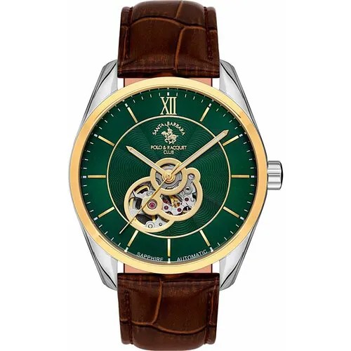 Наручные часы SANTA BARBARA POLO & RACQUET CLUB, коричневый, зеленый